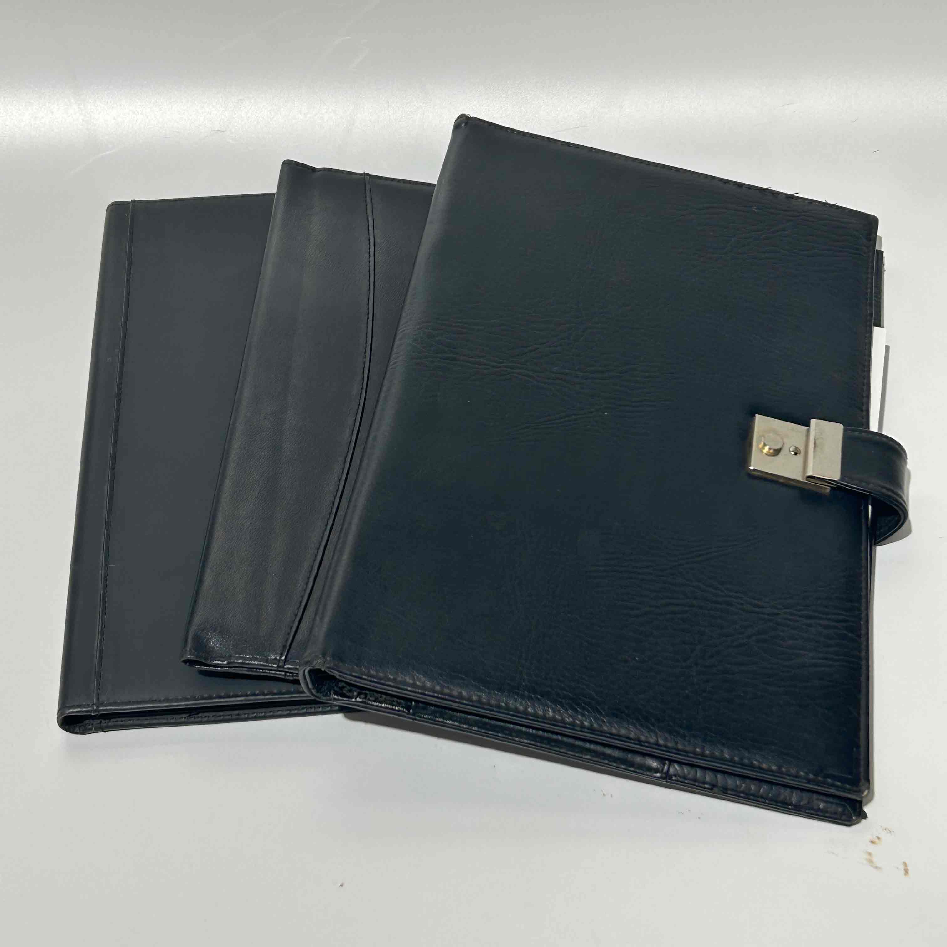 COMPENDIUM, Black Faux Leather - Large Assorted